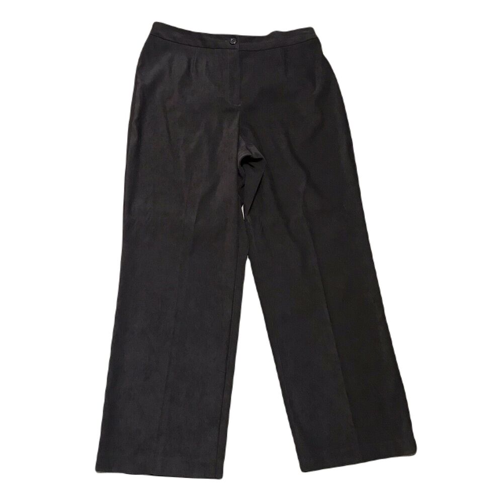 Dressbarn Pleated Pants ~ Sz 14 ~ Brown ~ High Rise ~ 29.5" Inseam